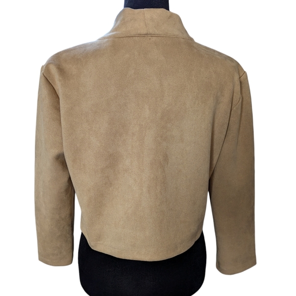Frank Lyman Tan Shrug Bolero - Picture 2 of 5